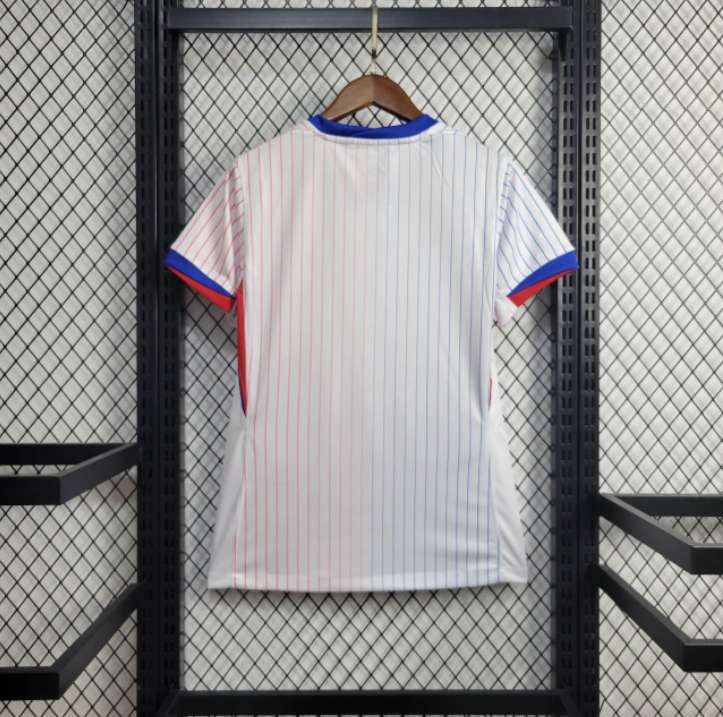 CAMISA FEMININA DA  FRANÇA 23/24 BRANCO