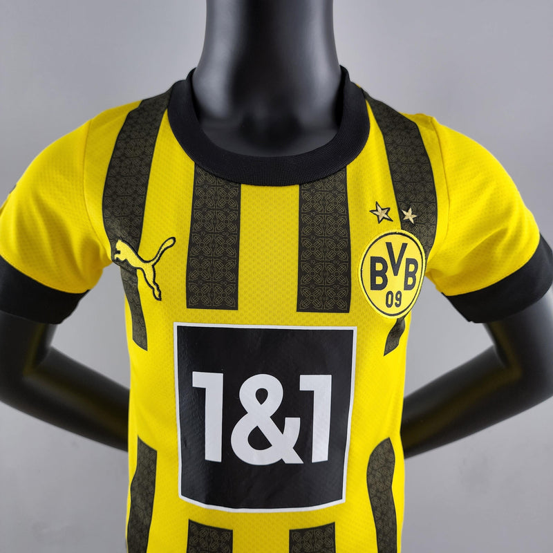 Conjunto Infantil Borussia Dortmund 2022/23 - Home - ResPeita Sports 