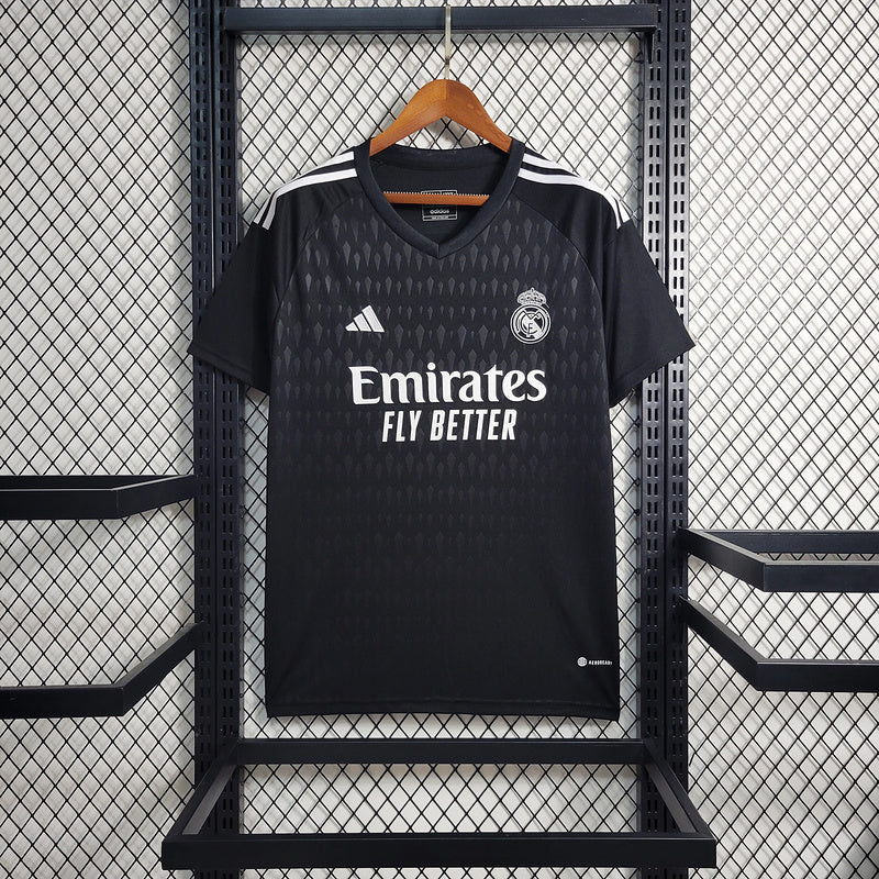 CAMISA DO REAL MADRID 23/24 PRETO GOLEIRO