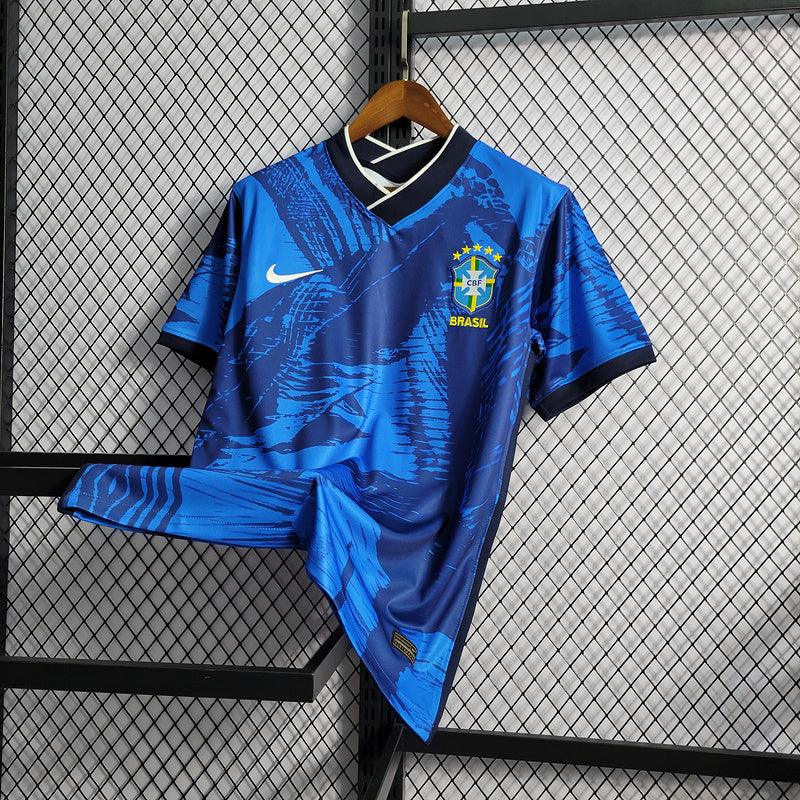 CAMISA DA SELEÇÃO DO BRASIL 22/23 AZUL EDIÇÃO ESPECIAL