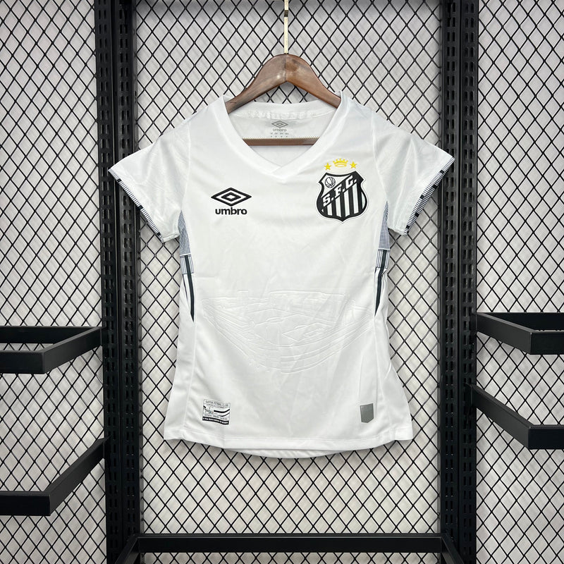 CAMISA FEMININA DO SANTOS 24/25 BRANCO