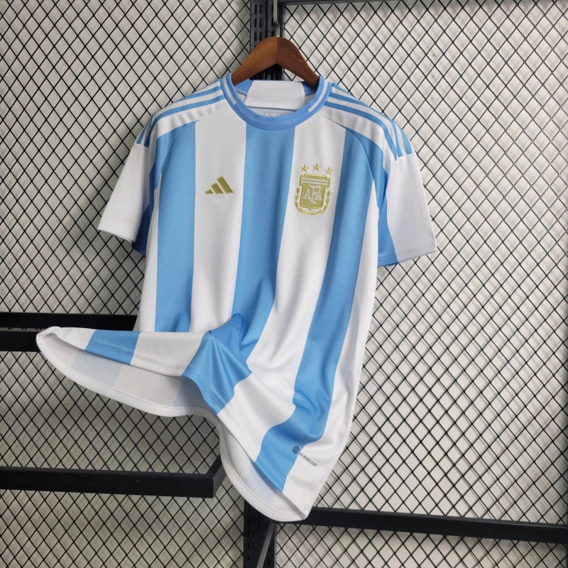 CAMISA DA SELEÇÃO DA ARGENTINA 24/25 BRANCO E AZUL