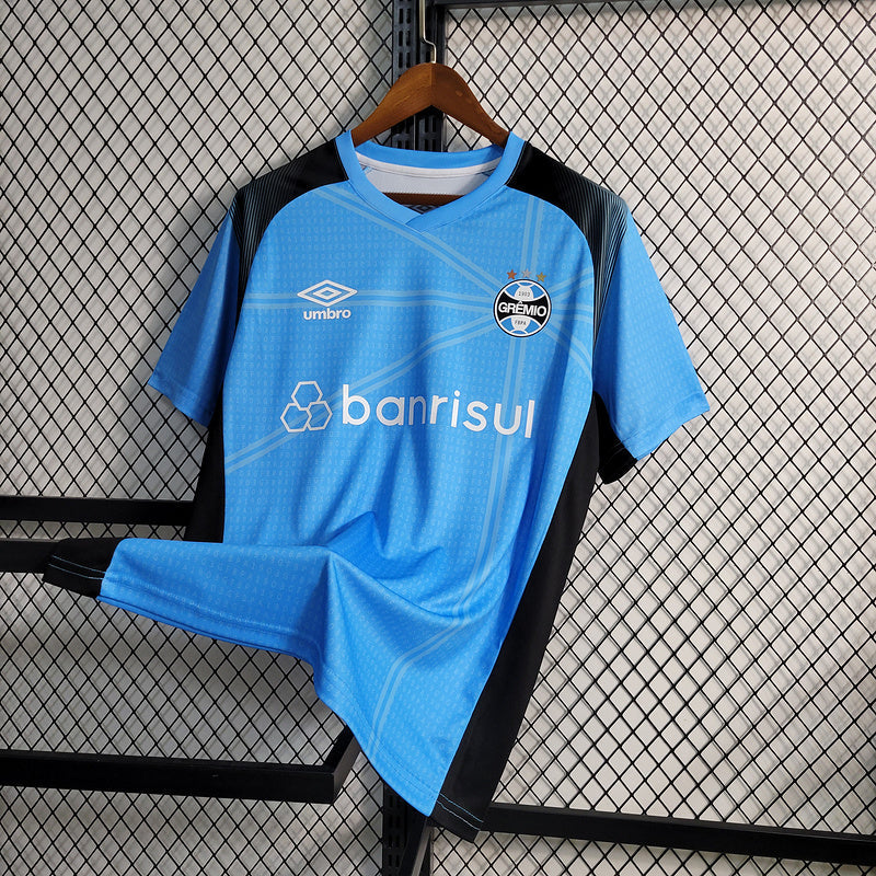 CAMISA DO GRÊMIO 23/24 AZUL AQUECIMENTO