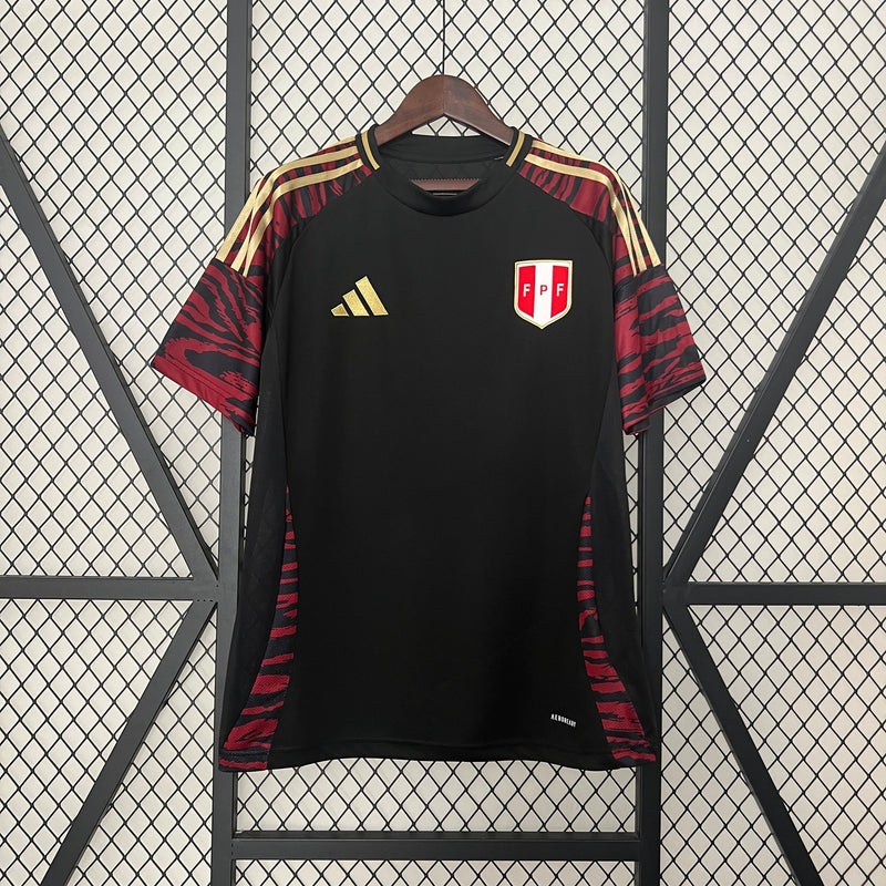 CAMISA DA SELEÇÃO DO PERU 24/25 PRETO