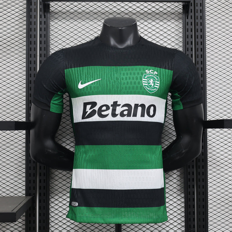 CAMISA VERSÃO PLAYER DO SPORTING 24/25 PRETO E VERDE