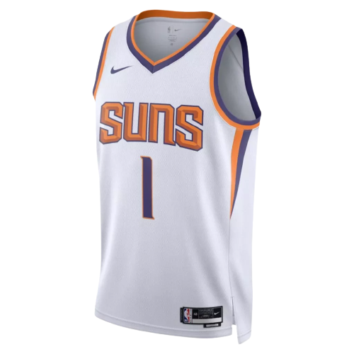 Regata Phoenix Suns- Devin Booker - 2022/23 Swigiman Jersey - Branca