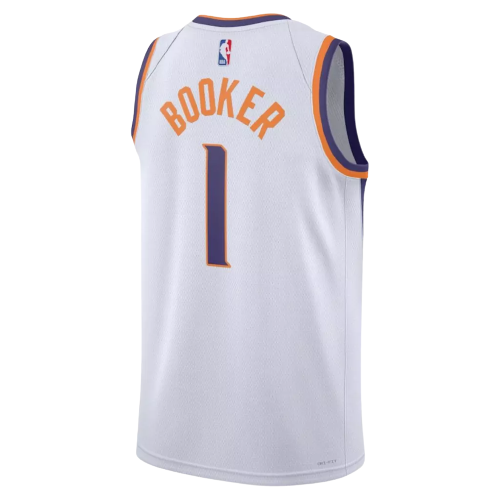 Regata Phoenix Suns- Devin Booker - 2022/23 Swigiman Jersey - Branca