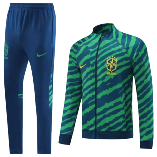 Agasalho de Viagem Seleção Brasil - Masculino - Verde e Azul